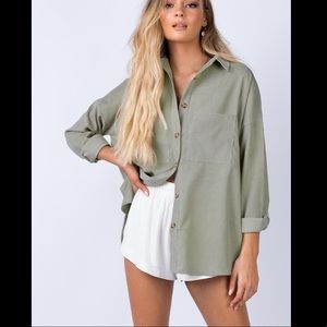 Sage Oversized Shirt